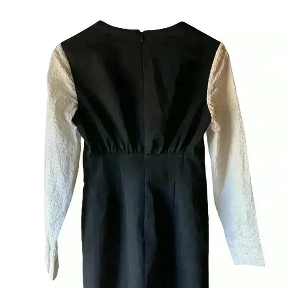 Laria Collection Women Dress Black-and-white Color Pockets Zip-Up Back Size 8 - Picture 3 of 15